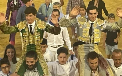 Aarón Palacio y Félix San Román, a hombros en la primera de Tarazona