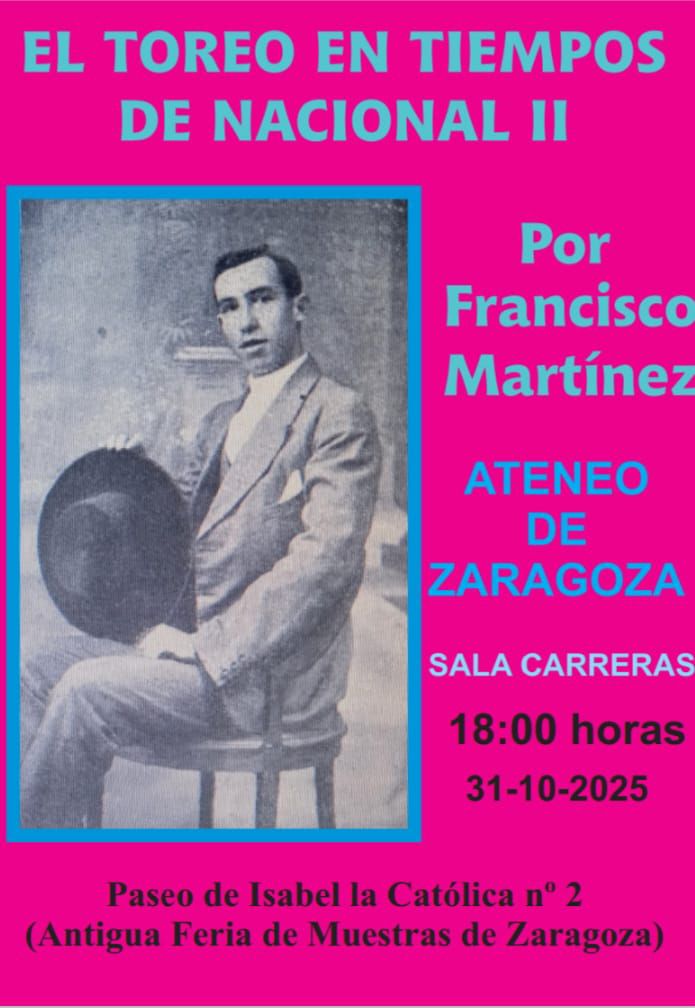 CHARLA: EL TOREO EN TIEMPOS DE NACIONAL II