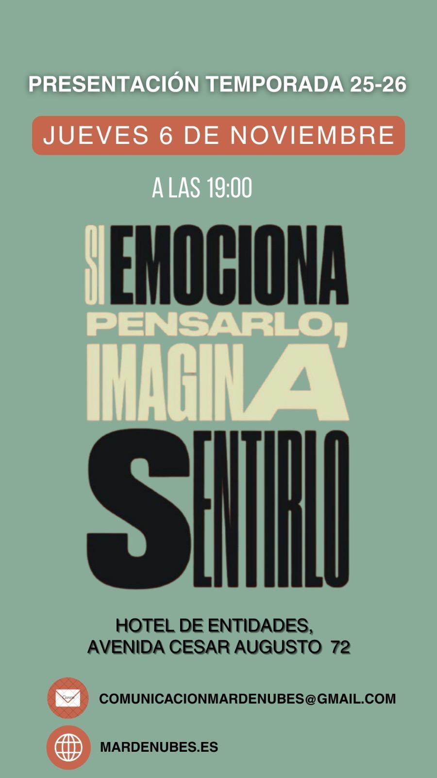 Presentación temporada 25-26 de Mar de nubes