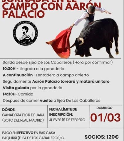 ACTIVIDAD PEÑA TAURINA «AARÓN PALACIO»