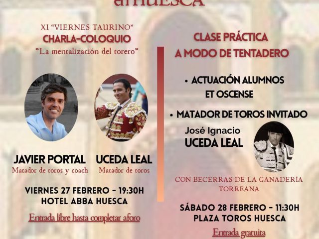 ENTREVISTA SOBRE LAS JORNADAS TAURINAS ORGANIZADAS POR LA ESCUELA TAURINA OSCENSE