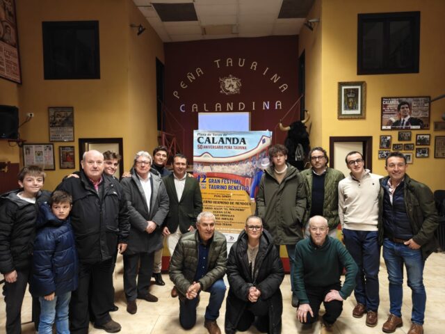 Calanda presenta su festival benéfico para celebrar el 50º aniversario de su Peña Taurina