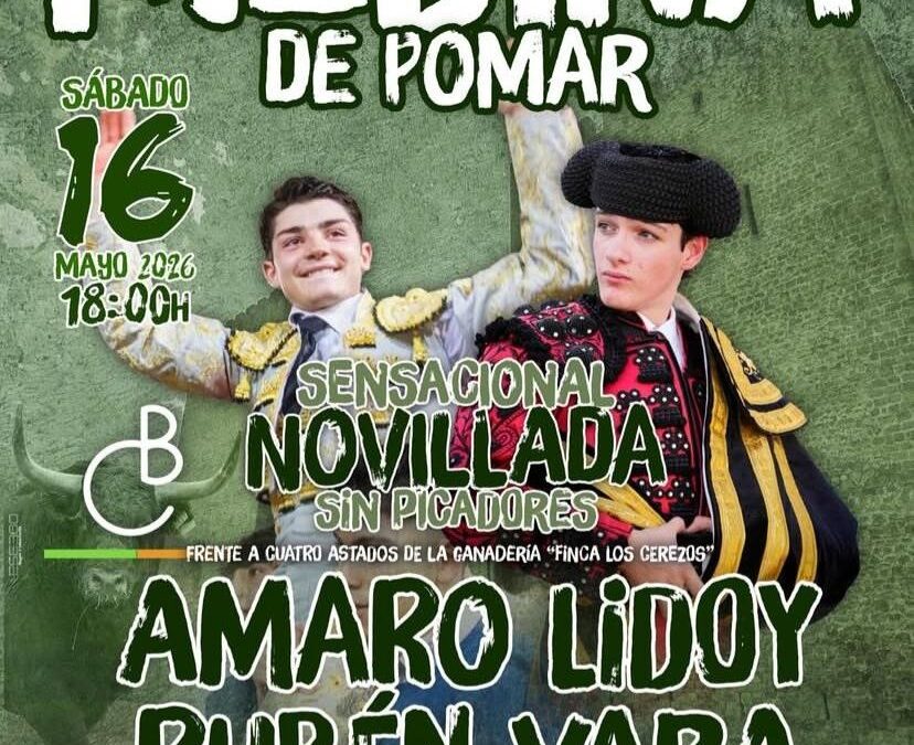 El novillero aragonés Amaro Lidoy actúa el 16 de mayo en Medina Pomar