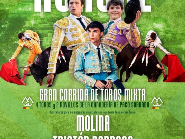 El novillero turolense Tomás González anunciado en Horche (Guadalajara)