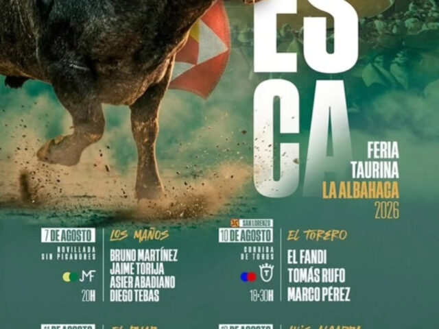 Los «victorinos», Roca Rey, Aarón Palacio y Cristiano Torres los carteles de Huesca 2026