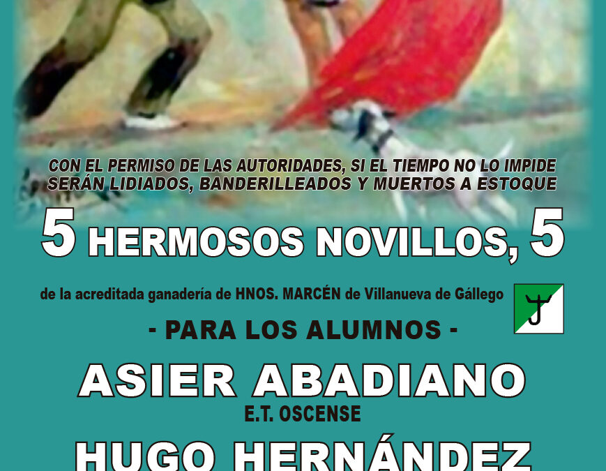 Nueva clase práctica en Huesca promovida por la Escuela Taurina Oscense